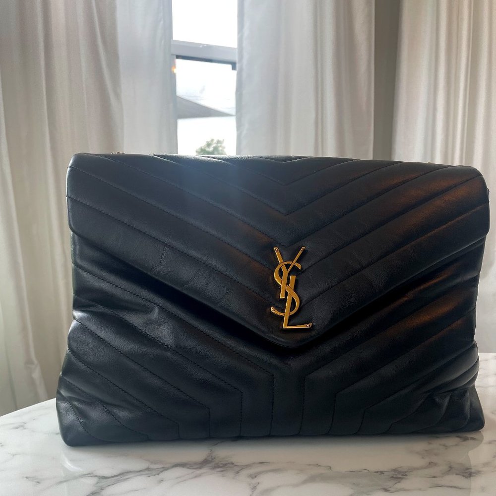 LOULOU LARGE BAG IN MATELASSE "Y" LEATHER